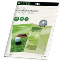 Leitz UDT laminating pouches, A4, 80 microns, pack of 25