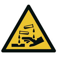 Hazard sign - Corrosive materials - Rigid