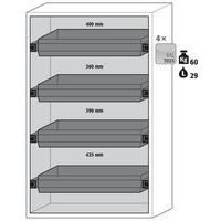 S-CLASSIC90 Cabinet Door Hold - 1968x1196mm - Asecos