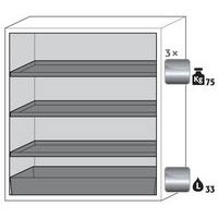 S-CLASSIC90 cabinet - Retention tray - 1268x1196mm - Asecos