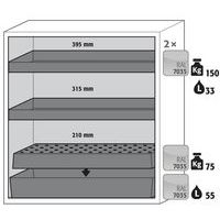 S-CLASSIC90 Cabinet Door Shelf Retention - 1196mm - Asecos