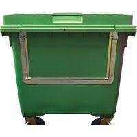 Large Four Wheel Wheelie Bin - Drop Down Front - 660 L Capacity