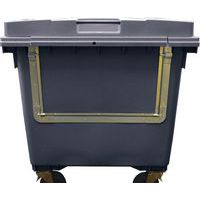 Large Four Wheel Wheelie Bin - Drop Down Front - 1100 L Capacity