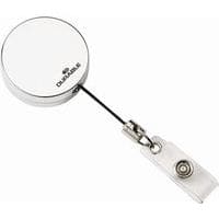 Badge Reels With Metal Clip - 800mm Retractable Cord - Office Supplies