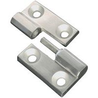 Detachable hinge - Stripped steel