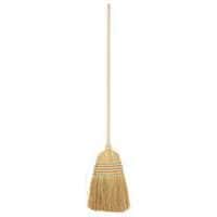 Sorghum broom with natural wood handle - Manutan Expert