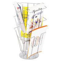 9 Compartment Brochure Carousel - Manutan Expert