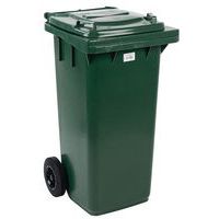 Lidded Wheelie Bin - 120 Litre Storage - Various Colours - Manutan Expert