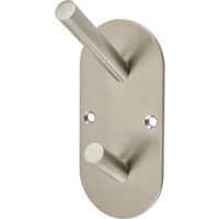 Jedo Radius Hook Plate Satin Stainless Steel