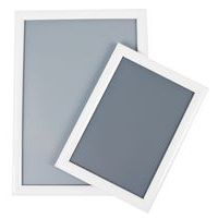 Aluminium snap frame with pointed corners - White - Manutan Expert