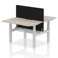 2 Person Electric Height Adjustable Desks -Squared & Divided - Dynamic