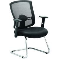 Reception/Office Chair - Ergonomic Cantilever - Fabric Seat - Portland