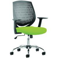 Ergonomic Office Task Chair With Arms - Mesh Back - Mobile - Dura