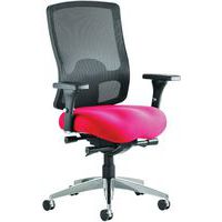 Mesh Executive Office Chair - Fabric Seat - Mobile & Ergonomic -Regent