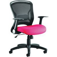 Mesh Executive Office Chair - Fabric Seat - Mobile & Ergonomic - Zure