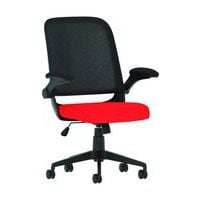 Mesh Ergonomic Office Task Operator Chair - Mobile - Folding Arm -Crew