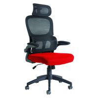 Mesh Home/Office Executive Chair With Headrest & Arms -Ergonomic -Iris