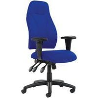 Blue/Black Executive Home/Office Chair - Ergonomic & Mobile - Esme