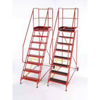 Steel Platform Ladder - 6-15 Punched/Anti-slip Treads - TB Davies MOB