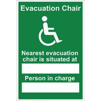 Evacuation Chair - Signs