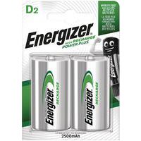 Rechargeable alkaline battery - D/LR20 - Pack of 2 - Energizer