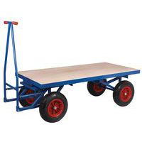 Heavy Duty Flatbed Trolley - Extra Tough Turntable Truck - 500kg Load