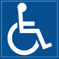 Signage for disabled persons