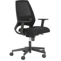 Kenari office chair - Mesh backrest - Black - With armrests - Nowy Styl