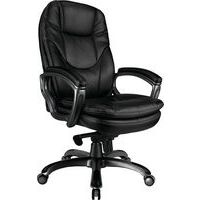 Large Black Leather Executive Office Chair -Ergonomic -Swivelling-Kiev