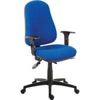 Home/Office Fabric Chair - Medium Back - Swivel Wheels - Ergo Comfort