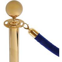 Velvet rope 1.5 m with brass hook - Jansen Display