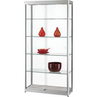 Display cabinet - 1000 x 400 x 2000 mm - Manutan Expert