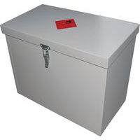 Grey COSHH Floor Chest - Hazardous Material Storage - Zinc Coated