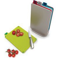 Knife, scissors and chopping board