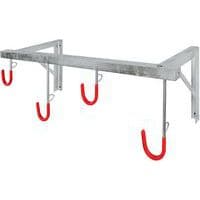 Bicycle Rack - 2-5 Space Saving Cycle Hooks - Hot Dip Galvanised Steel