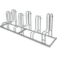 Bicycle Rack - Single-Sided Support Hoops - 2-6 Bikes - Dipped Steel