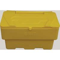 Yellow Grit Bin - 170 L - 610x1000x520mm- Stackable Salt/Sand Bins