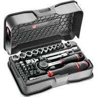 Ratchet set + 1/2 sockets, 37 pieces - Facom