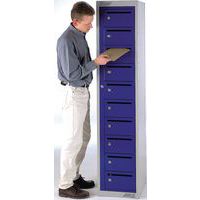 Post Box Metal Lockers - 10 Cabinets - Letterbox Slots & 1 Master Door