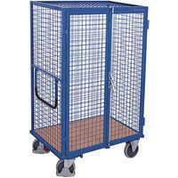 Mesh trolley with hinged doors - 500 kg