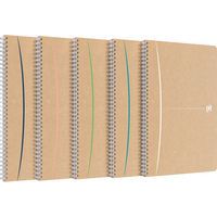 Touareg notebook 210x297 100 pages 90 g recycled 5x5 sq. assorted - Oxford