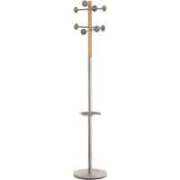 Accueil free-standing coat rack - Beech/aluminium - Unilux