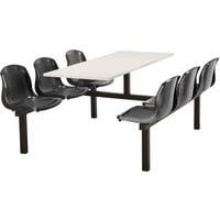 Modular & Durable Canteen Table - 6 Seats - Quality Furniture Supplies