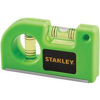 Stanley Green Hi Vis Pocket Level - Magnetic - Horizontal & Vertical