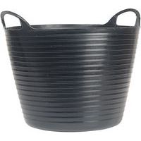 Faithfull Black Buckets - 15L-60L Flexible Tubs - Recycled Polyethene