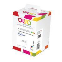 Ink cartridge compatible with Brother LC223 BCMY - Pack of 4 - OWA