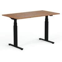 120cm Wide Timber Electric Sit Stand Desk -Black Frame -Yo-Yo Wellness