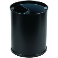 Black sorting bin, 13 l - 2 x inner containers 6.6 l/3.3 l - Probbax