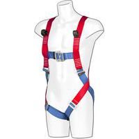 2 Point Red/Blue Lightweight Full Body Harness - 1 Size - Portwest