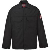 Black Flame Resistant Welding Work Jackets -S-XXXL - Portwest UK